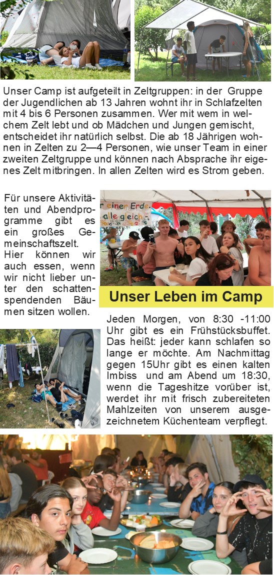 Freundschaft im Camp